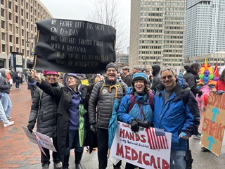 Arlington protesters April 5, 2025